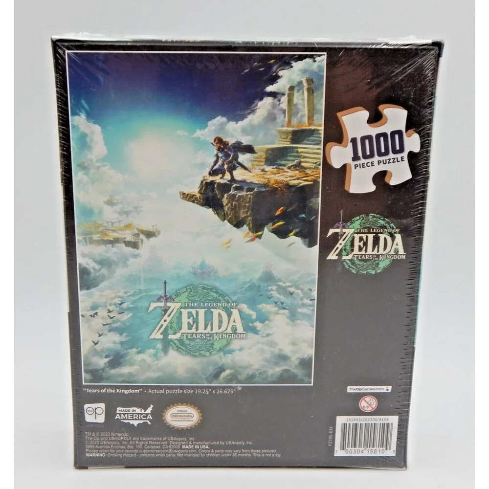 The Legend Of Zelda Tears Of The Kingdom Puzzle 1000 Pieces 2023 Nintendo Sealed